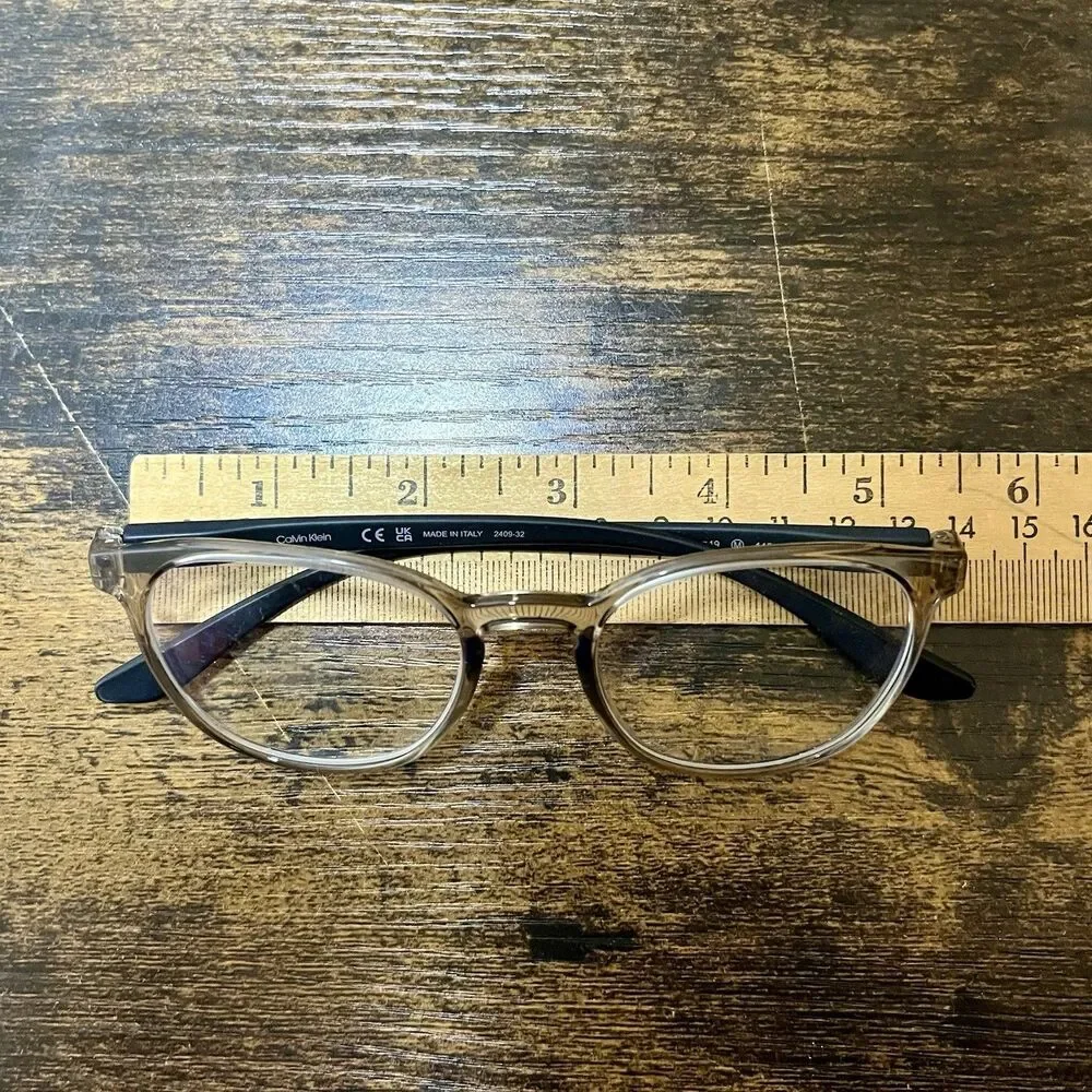 Calvin Klein CK23527 030 Eyeglasses Frames 50-19-145 Italy Gray Full Rim - Italy